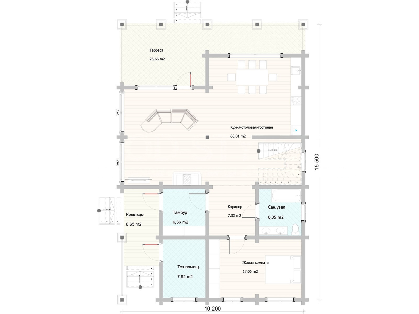 План 1 этажа